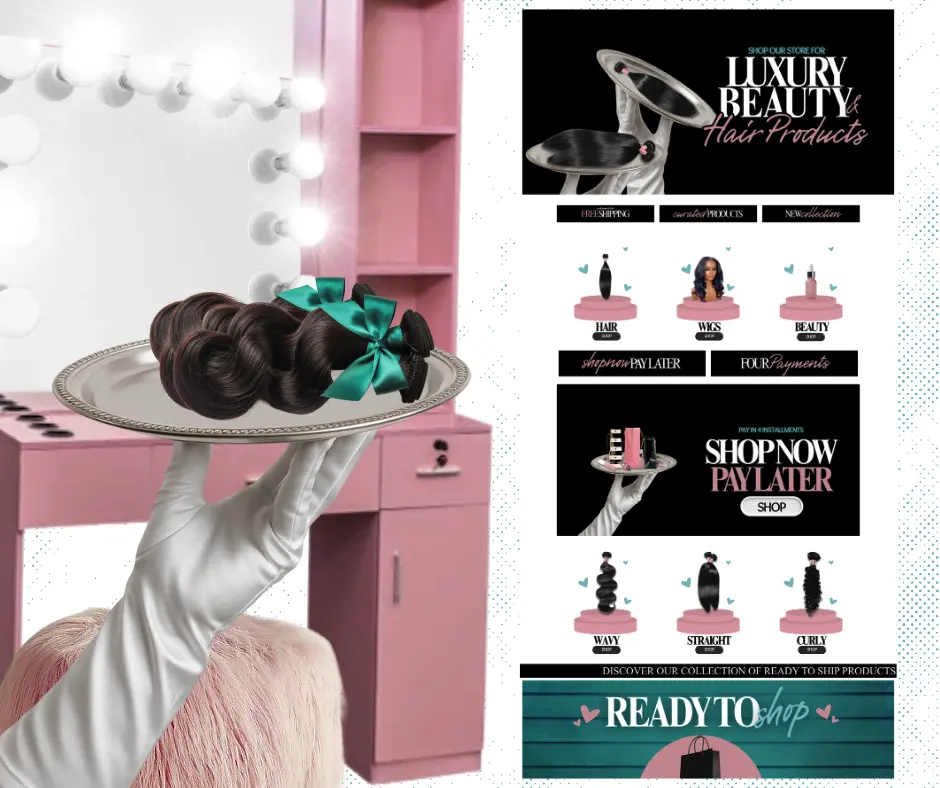 Hair salon marketing design
